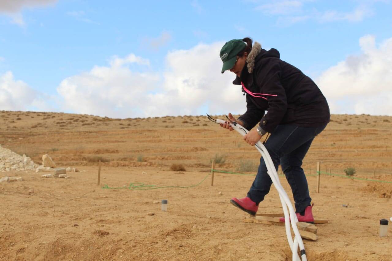 Mira Haddad doing fieldwork Mira Haddad doing fieldwork