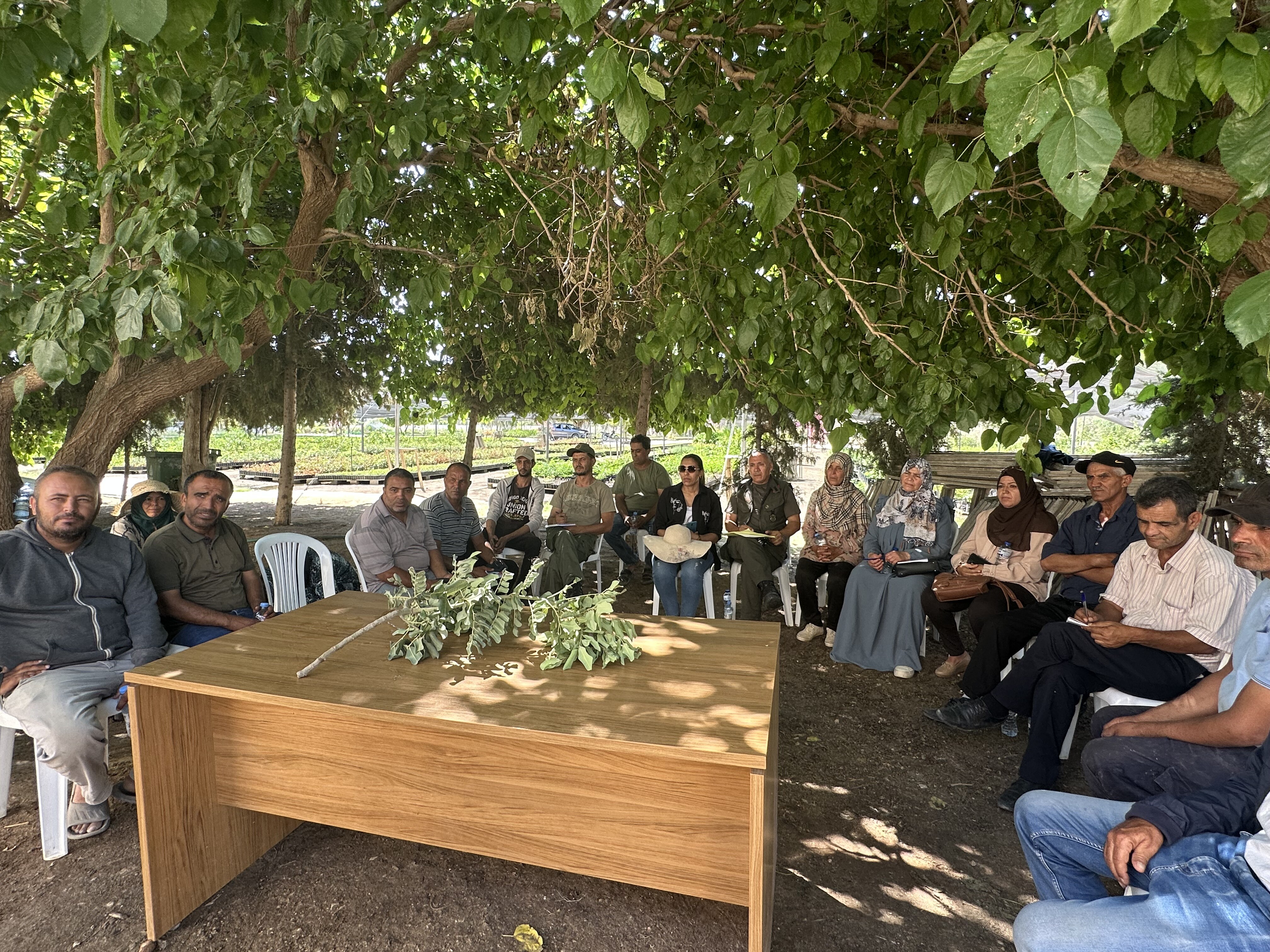 At the workshop in Tunisia